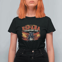 Spain Champions 2026 T Shirt For Women Espana Soccer Fan Spanish Flag Bull