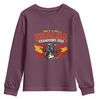 Spain Champions 2026 Youth Sweatshirt Espana Soccer Fan Spanish Flag Bull