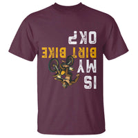 Funny Bigfoot Sasquatch Biker T Shirt Is My Dirt Bike OK - Wonder Print Shop