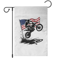 Dirt Bike American Flag Motocross Garden Flag - Wonder Print Shop