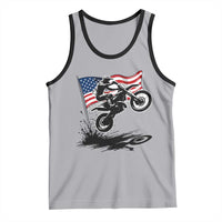 Dirt Bike American Flag Motocross Tank Top - Wonder Print Shop