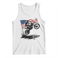 Dirt Bike American Flag Motocross Tank Top - Wonder Print Shop