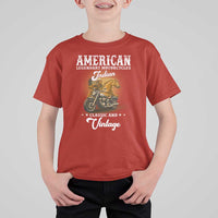 Native American Motorcycle Indian Bikers Club Classic And Vintage T Shirt For Kid - Wonder Print Shop