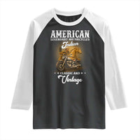 Native American Motorcycle Indian Bikers Club Classic And Vintage Raglan Shirt - Wonder Print Shop