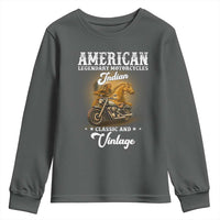 Native American Motorcycle Indian Bikers Club Classic And Vintage Youth Sweatshirt - Wonder Print Shop