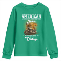 Native American Motorcycle Indian Bikers Club Classic And Vintage Youth Sweatshirt - Wonder Print Shop