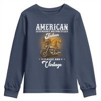 Native American Motorcycle Indian Bikers Club Classic And Vintage Youth Sweatshirt - Wonder Print Shop