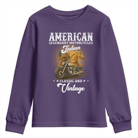 Native American Motorcycle Indian Bikers Club Classic And Vintage Youth Sweatshirt - Wonder Print Shop