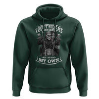 African American Motorcycle Hoodie Skeleton Biker - Wonder Print Shop