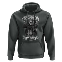 African American Motorcycle Hoodie Skeleton Biker - Wonder Print Shop