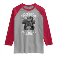 African American Motorcycle Raglan Shirt Skeleton Biker - Wonder Print Shop