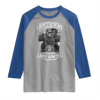 African American Motorcycle Raglan Shirt Skeleton Biker - Wonder Print Shop