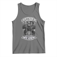 African American Motorcycle Tank Top Skeleton Biker - Wonder Print Shop