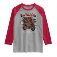Funny Native American Biker Raglan Shirt I Am Not Old I Am Classic - Wonder Print Shop