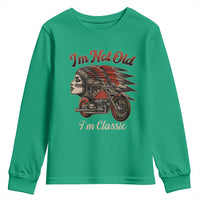 Funny Native American Biker Youth Sweatshirt I Am Not Old I Am Classic - Wonder Print Shop