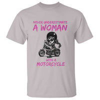 Funny Biker Woman T Shirt Never Underestimate A Women On A Motorcycle - Wonder Print Shop