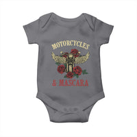 Motorcycle Women Biker Baby Onesie Motorcycles And Mascara Roses - Wonder Print Shop