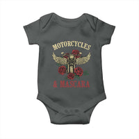 Motorcycle Women Biker Baby Onesie Motorcycles And Mascara Roses - Wonder Print Shop