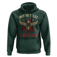 Motorcycle Women Biker Hoodie Motorcycles And Mascara Roses - Wonder Print Shop