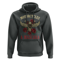 Motorcycle Women Biker Hoodie Motorcycles And Mascara Roses - Wonder Print Shop