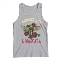 Motorcycle Women Biker Tank Top Motorcycles And Mascara Roses - Wonder Print Shop