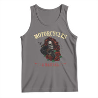 Skeleton Motorcycle Biker Tank Top Motorcycles And Mascara Roses - Wonder Print Shop