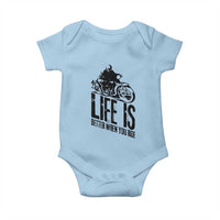 Funny Motorcycle Biker Baby Onesie Life Is Better When You Ride - Wonder Print Shop