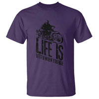 Funny Motorcycle Biker T Shirt Life Is Better When You Ride - Wonder Print Shop