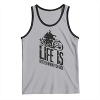 Funny Motorcycle Biker Tank Top Life Is Better When You Ride - Wonder Print Shop