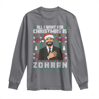 Zohran Mamdani Christmas Long Sleeve Shirt All I Want For Xmas Is New York City - Wonder Print Shop