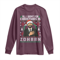 Zohran Mamdani Christmas Long Sleeve Shirt All I Want For Xmas Is New York City - Wonder Print Shop