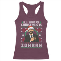 Zohran Mamdani Christmas Racerback Tank Top All I Want For Xmas Is New York City - undefined