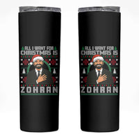 Zohran Mamdani Christmas Skinny Tumbler All I Want For Xmas Is New York City - Wonder Print Shop