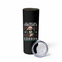 Zohran Mamdani Christmas Skinny Tumbler All I Want For Xmas Is New York City - Wonder Print Shop