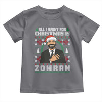 Zohran Mamdani Christmas Toddler T Shirt All I Want For Xmas Is New York City - Wonder Print Shop