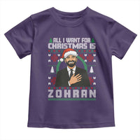 Zohran Mamdani Christmas Toddler T Shirt All I Want For Xmas Is New York City - Wonder Print Shop
