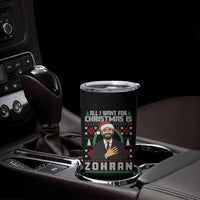 Zohran Mamdani Christmas Tumbler Cup All I Want For Xmas Is New York City - Wonder Print Shop