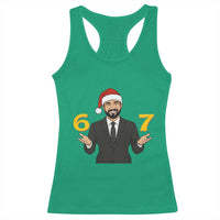 67 Six Seven Zohran Mamdani Christmas Racerback Tank Top - Wonder Print Shop