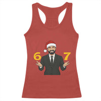 67 Six Seven Zohran Mamdani Christmas Racerback Tank Top - Wonder Print Shop