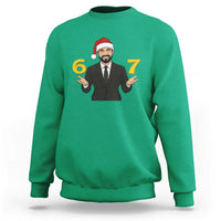 67 Six Seven Zohran Mamdani Christmas Sweatshirt - Wonder Print Shop