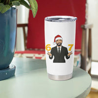 67 Six Seven Zohran Mamdani Christmas Tumbler Cup - Wonder Print Shop