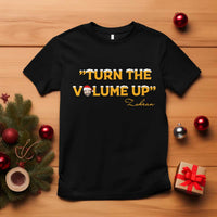 Turn The Volume Up T Shirt Zohran Mamdani Christmas - Wonder Print Shop