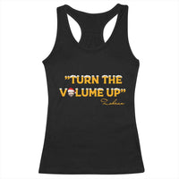 Turn The Volume Up Racerback Tank Top Zohran Mamdani Christmas - Wonder Print Shop