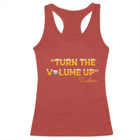 Turn The Volume Up Racerback Tank Top Zohran Mamdani Christmas - Wonder Print Shop