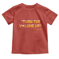 Turn The Volume Up Toddler T Shirt Zohran Mamdani Christmas - Wonder Print Shop