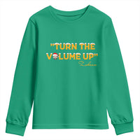 Turn The Volume Up Youth Sweatshirt Zohran Mamdani Christmas - Wonder Print Shop