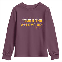 Turn The Volume Up Youth Sweatshirt Zohran Mamdani Christmas - Wonder Print Shop