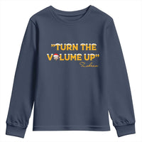 Turn The Volume Up Youth Sweatshirt Zohran Mamdani Christmas - Wonder Print Shop