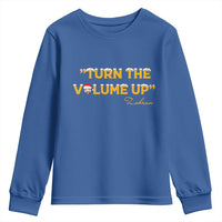 Turn The Volume Up Youth Sweatshirt Zohran Mamdani Christmas - Wonder Print Shop