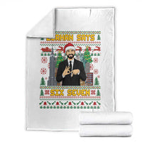67 Six Seven Zohran Mamdani Christmas Throw Blanket Progressive Democrats - Wonder Print Shop